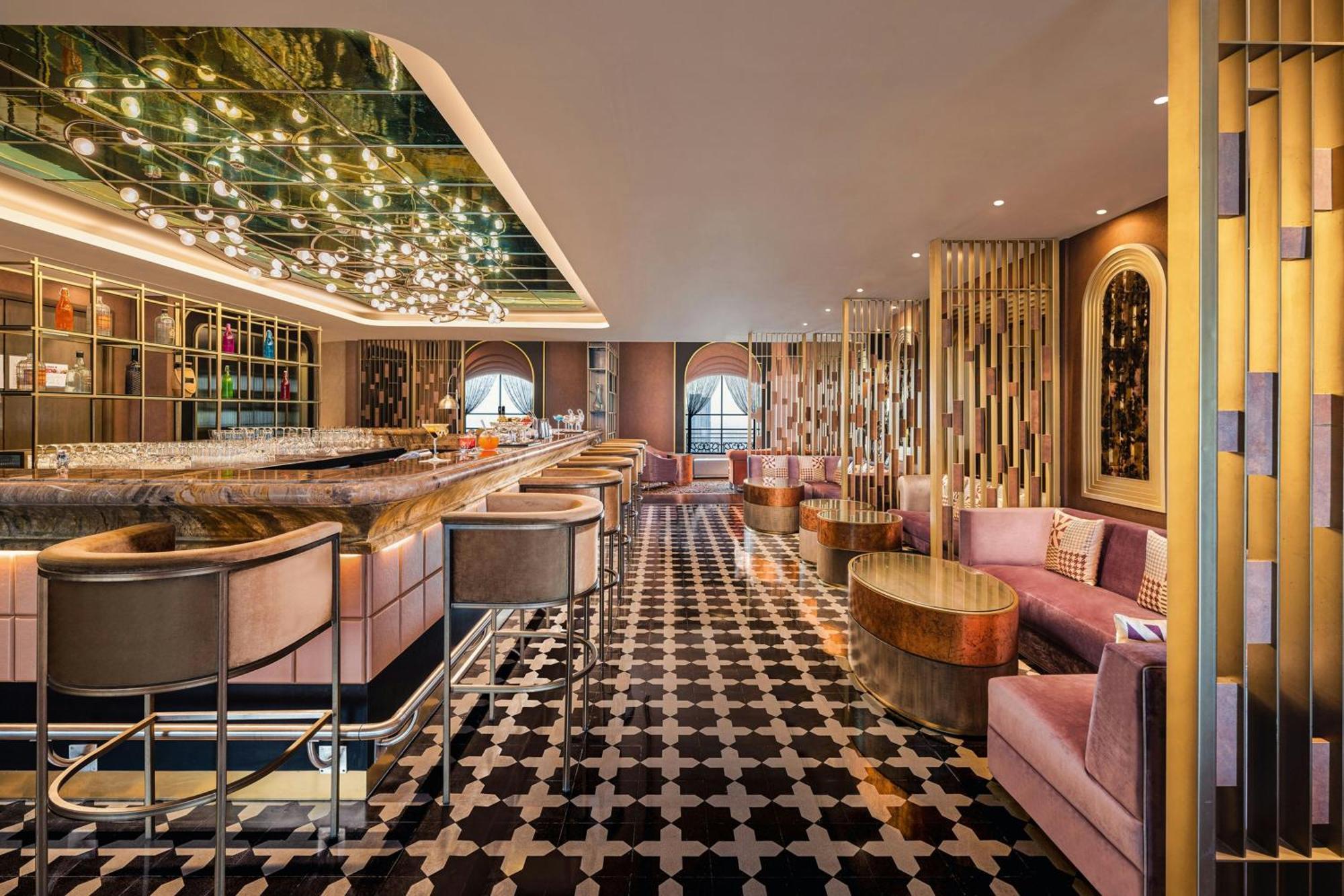 Itc Royal Bengal, A Luxury Collection Hotel, Kalkutta Kültér fotó The interior of the bar